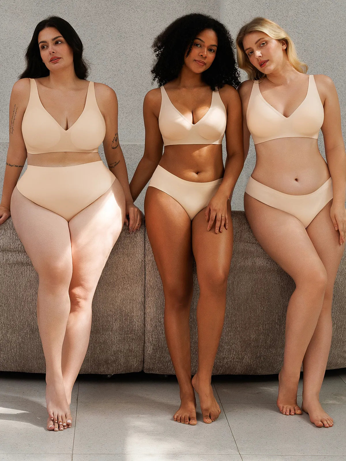 Seamless Wireless Jelly Comfortable Plunge Bra