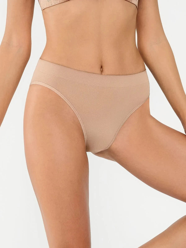 Seamless Ribbed-Waist Comfort Brief