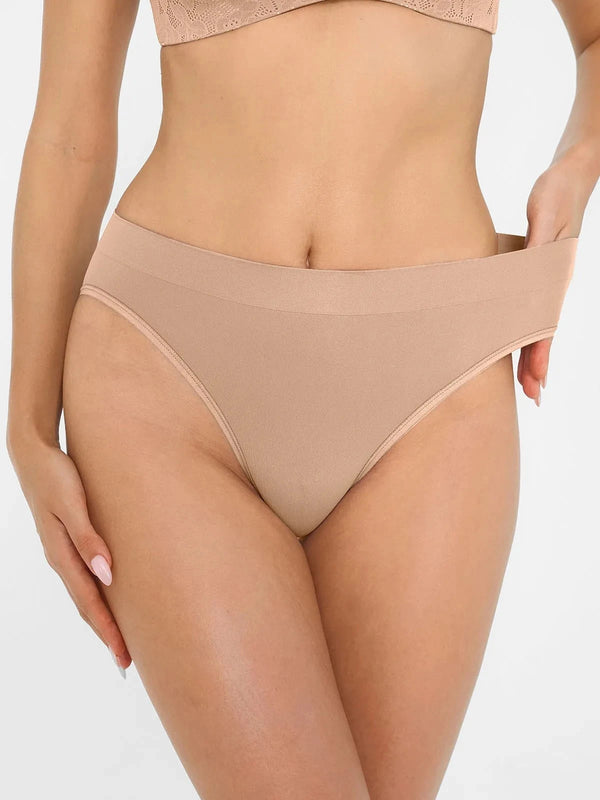 Seamless Ribbed-Waist Comfort Brief