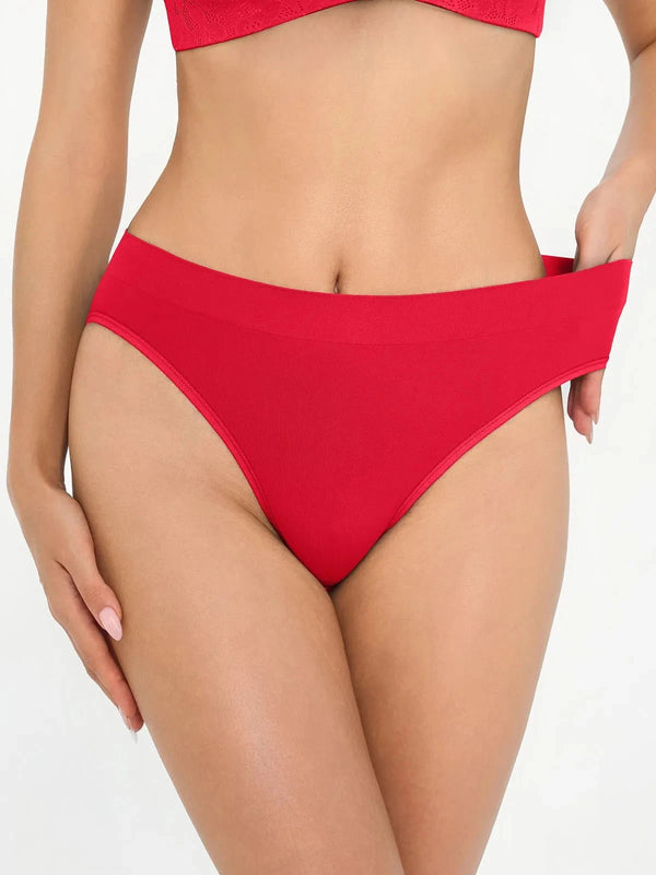 Seamless Ribbed-Waist Comfort Brief