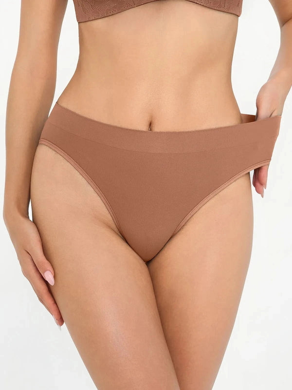 Seamless Ribbed-Waist Comfort Brief