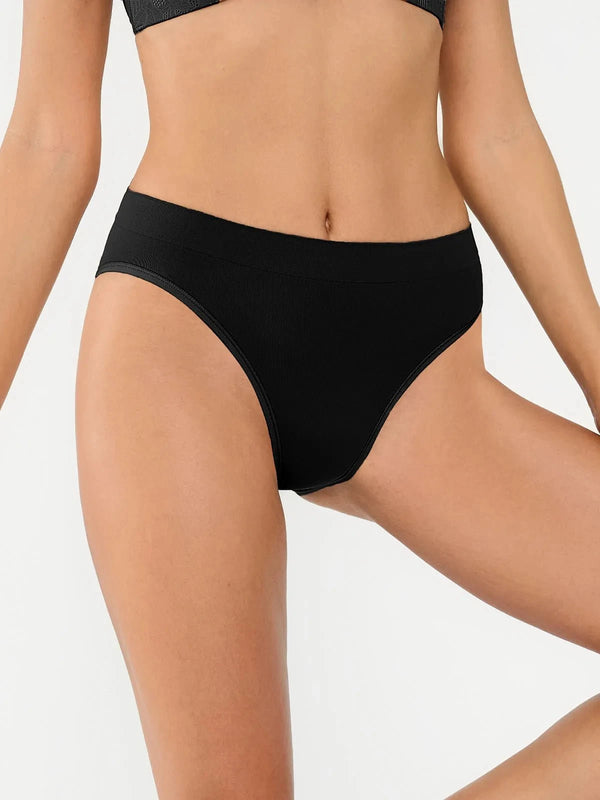 Seamless Ribbed-Waist Comfort Brief