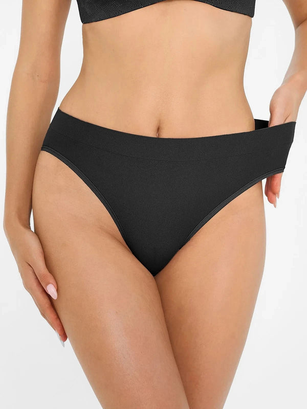 Seamless Ribbed-Waist Comfort Brief