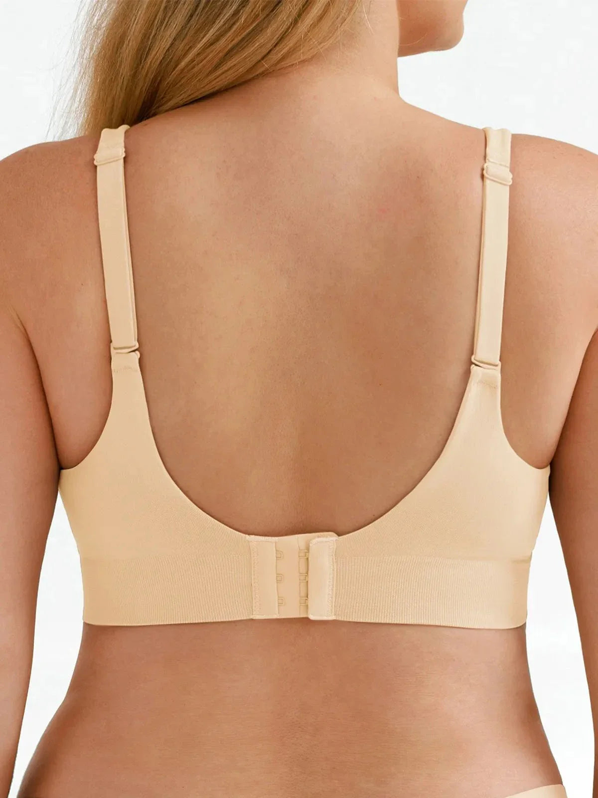 Popilush? Seamless Wireless Adjustable Wide-Strap T-Shirt Bra