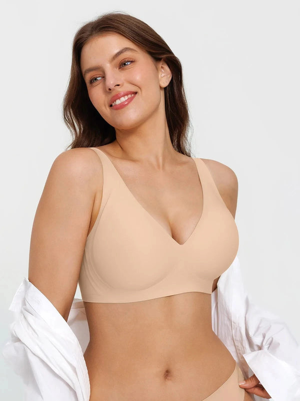 Seamless Wireless Jelly Leopard Contour Support Bra