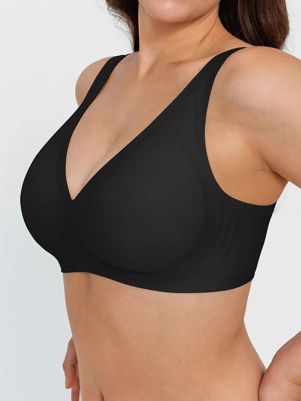 Seamless Wireless Jelly Leopard Contour Support Bra