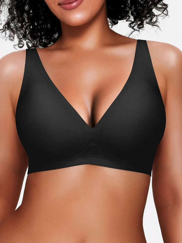 Seamless Wireless Jelly Leopard Contour Support Bra